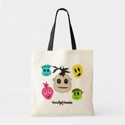 Voodoo-hoofden Tote Bag (Voorkant)