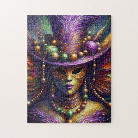 Voodoo Impressionisme Mardi Gras fee Legpuzzel (Verticaal)
