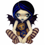 Voodoo in Blue gothic fairy photosculptuur Staand Fotobeeldje<br><div class="desc">Ze zou er geweldig uitzien op je bureau op je werk - of op een plank in je huis - boven het gewerpstuk - of zelfs als een reuzenmuur of Halloween decoratie! "Voodoo in Blauw"! Ik hou van de uitdrukking op haar gezicht! Je ziet mijn populaire Voodoo Doll op de...</div>
