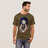 Voodoo in Blue gothic fairy Shirt (Voorkant volledig)