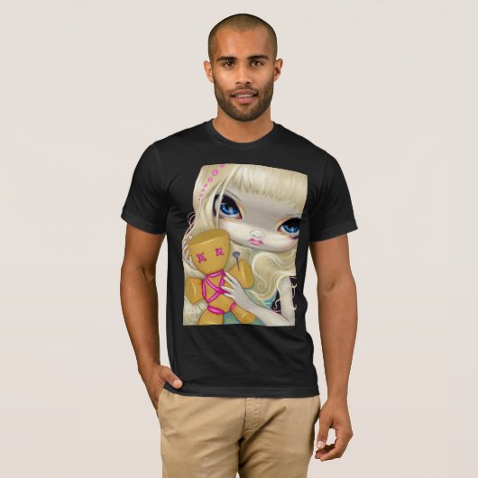 Voodoo in roze gothische fee Shirt (Voorkant volledig)