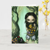 "Voodoo in" Wenskaart Bayou Kaart (Gele Bloem)