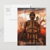 Voodoo-ing 1 "Hoofd Spelletjes" GRAPPIG Briefkaart (Voorkant / Achterkant)