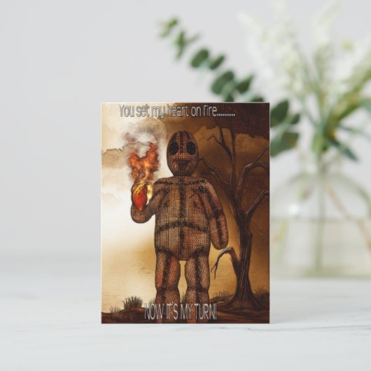 Voodoo-ing 2 "Hearts Afire" GRAPPIG Briefkaart (Staand voorkant)