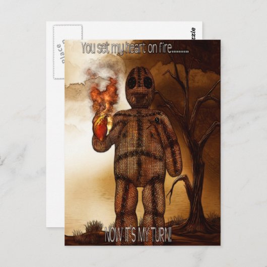 Voodoo-ing 2 "Hearts Afire" GRAPPIG Briefkaart (Voorkant / Achterkant)