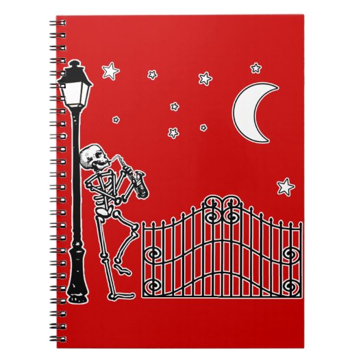 Voodoo Jazz Saxophone Player Notitieboek (Voorkant)