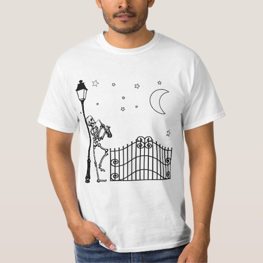 Voodoo Jazz Saxophone Player T-shirt (Voorkant)