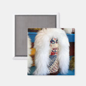 Voodoo Knockdown Doll carnival game de duin van Ma Magneet (Voorkant / Achterkant)