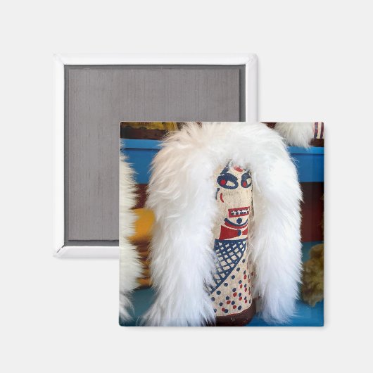 Voodoo Knockdown Doll carnival game de duin van Ma Magneet (Voorkant / Achterkant)