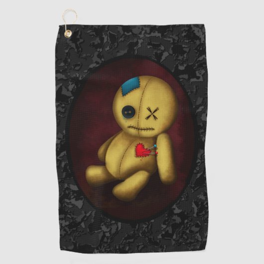 Voodoo lappenpop golfhanddoek (Voorkant)
