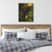 Voodoo Lelie: Toxic Elegance Impressionistische Ku Canvas Afdruk (Insitu (Slaapkamer))