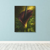 Voodoo Lelie: Toxic Elegance Impressionistische Ku Canvas Afdruk (Insitu (Houten vloer))