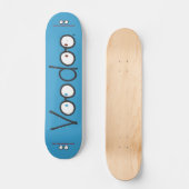 Voodoo Long Skateboard Deck (blauw) (Voorkant)