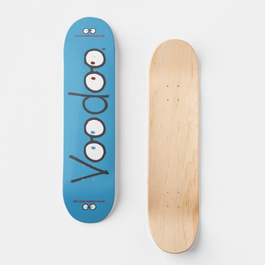 Voodoo Long Skateboard Deck (blauw) (Voorkant)