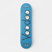 Voodoo Long Skateboard Deck (blauw) (Voorkant)