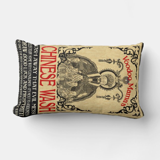 Voodoo Mama's Chinese Wash Kunstkussen Kussen (Voorkant)
