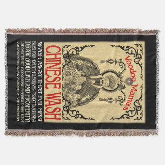 Voodoo Mama's Chinese wash Throw Blanket Deken