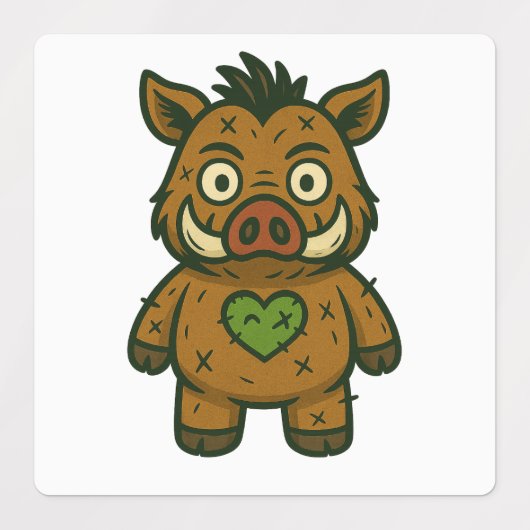 Voodoo Misfits - Sticker Pack van pluche rebellen (Design 2)