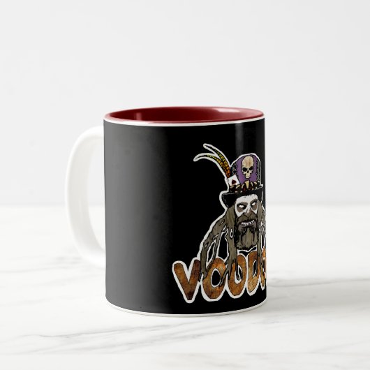 Voodoo-Mok Tweekleurige Koffiemok (Voorkant links)