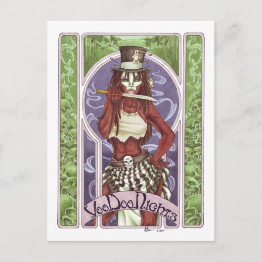 VooDoo Nights briefkaart (Voorkant)