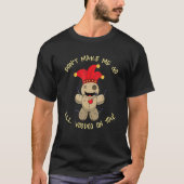 Voodoo On You I Voodoo Doll Occult Witchcraft Blac T-shirt (Voorkant)