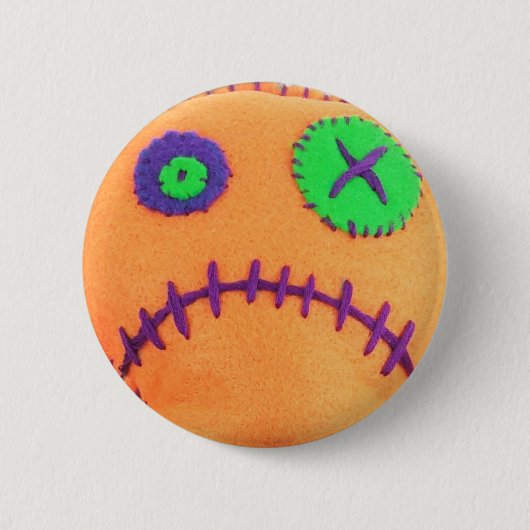 Voodoo Oranje Ronde Button 5,7 Cm (Voorkant)