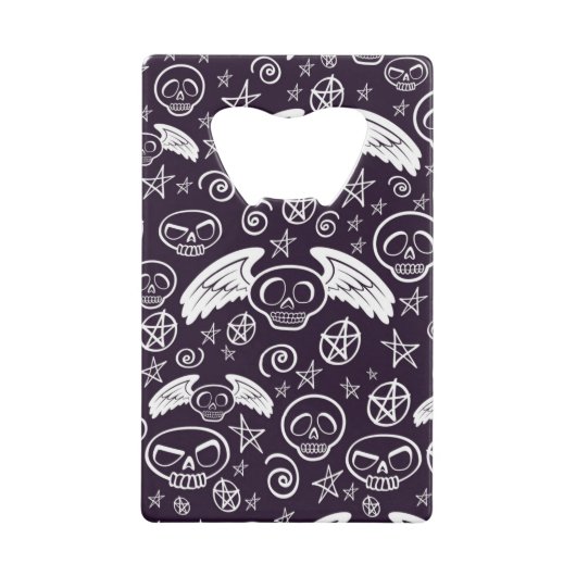 "Voodoo"-patroon Creditkaart Flessenopener (Voorkant)
