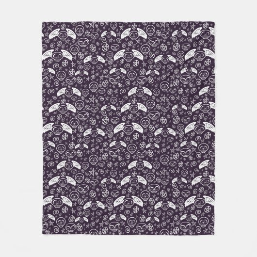 "Voodoo"-patroon Fleece Deken (Voorkant)
