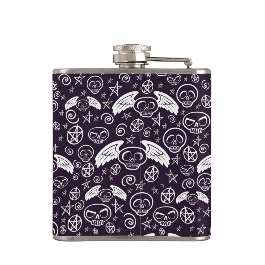 "Voodoo"-patroon Heupfles (Achterkant)