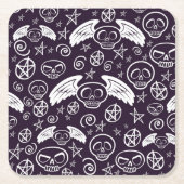 "Voodoo"-patroon Kartonnen Onderzetters (Voorkant)