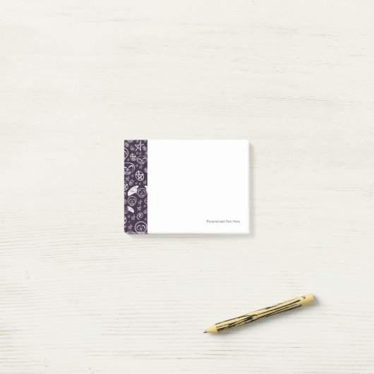 "Voodoo"-patroon Post-it® Notes (Op bureau)