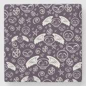 "Voodoo"-patroon Stenen Onderzetter (Voorkant)