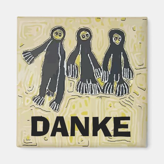 Voodoo-pop, BEDANKT, Personaliseer Magneet (Voorkant)