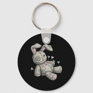 Voodoo Pop Bunny Naalden Hart Hartzeer Pasen Sleutelhanger