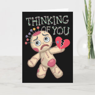 Voodoo-pop Cute Donkere Humor Liefde Sarcastisch H Kaart