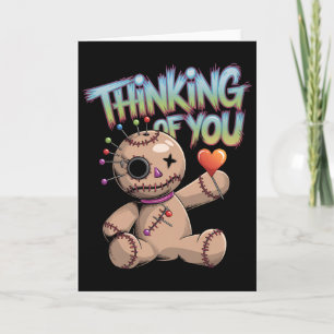 Voodoo-pop Cute Donkere Humor Liefde Sarcastisch H Kaart