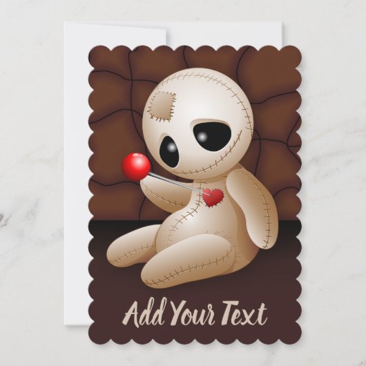 Voodoo-pop in Love Cartoon Kaart (Voorkant)