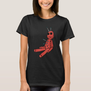 Voodoo-pop met speldenhalloween design t-shirt