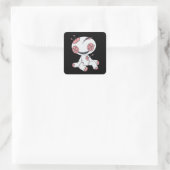 Voodoo-pop Vierkante Sticker (Tas)