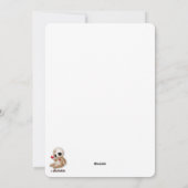 Voodoo-popcartoon verliefd feestdagenkaart (Achterkant)