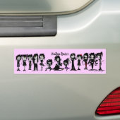VooDoo-poppen Bumpersticker (Op auto)