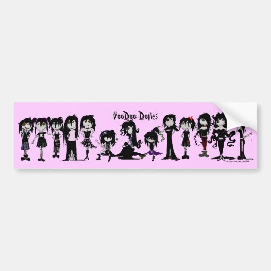 VooDoo-poppen Bumpersticker (Voorkant)