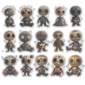 Voodoo Poppen Sticker (Voorkant)