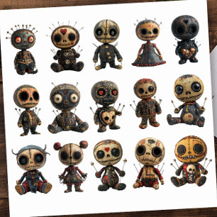 Voodoo Poppen Sticker