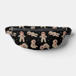 Voodoo poppen zwart Halloween horror patroon Heuptasje