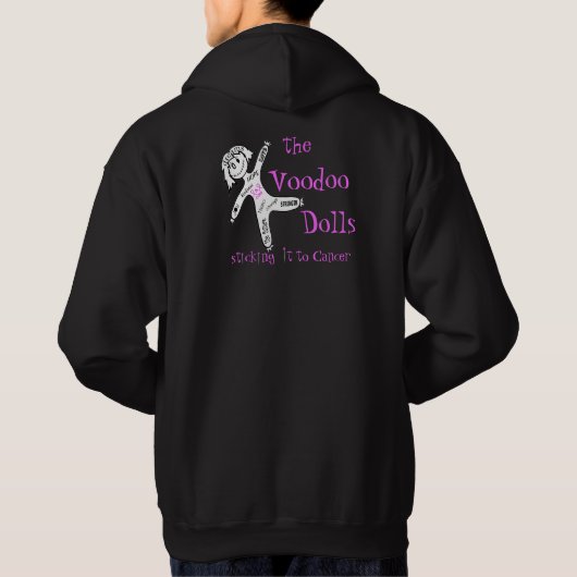 voodoo poppetje achteraan hoodie (Achterkant)