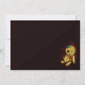 Voodoo Rag Doll met knoppen Patches en pinnen Kaart (Achterkant)