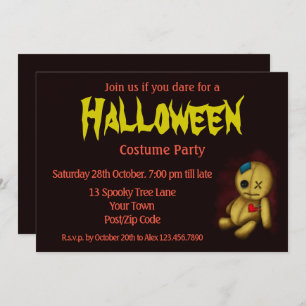 Voodoo Rag Doll met knoppen Patches en pinnen Kaart