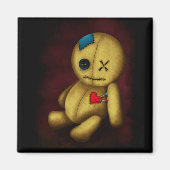 Voodoo Rag Doll met knoppen Patches en pinnen Magneet (Voorkant)