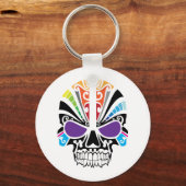 Voodoo Rainbow Skull Sleutelhanger (Voorkant)